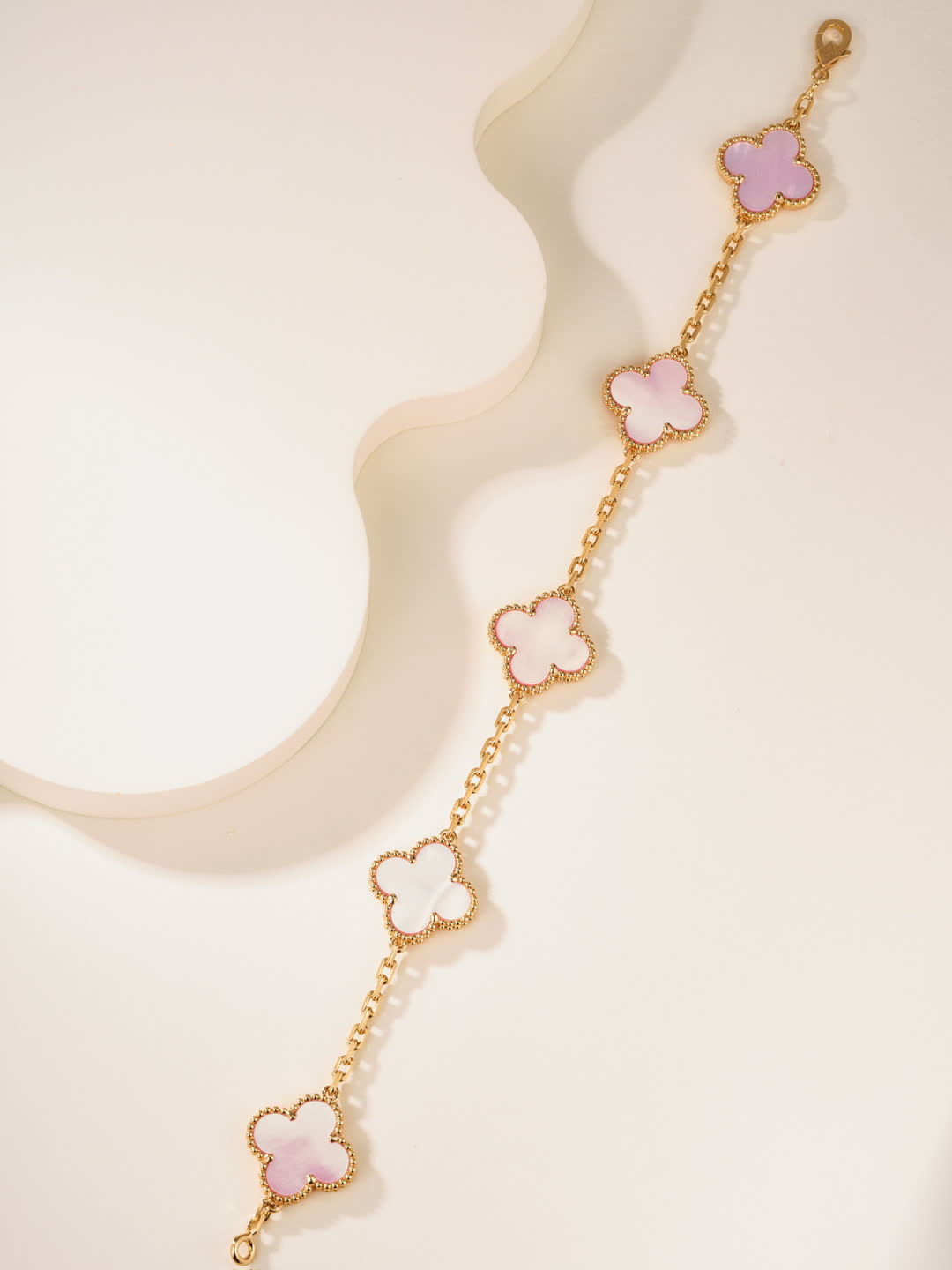 Van Cleef & Arpels Alhambra Pink Gold Earrings